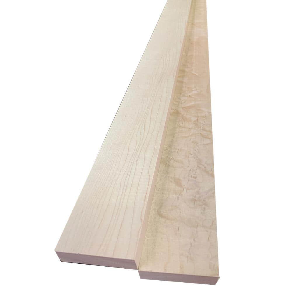 Swaner Hardwood 1 In. X 3 In. X 6 Ft. Maple S4S Board (2-Pack ...