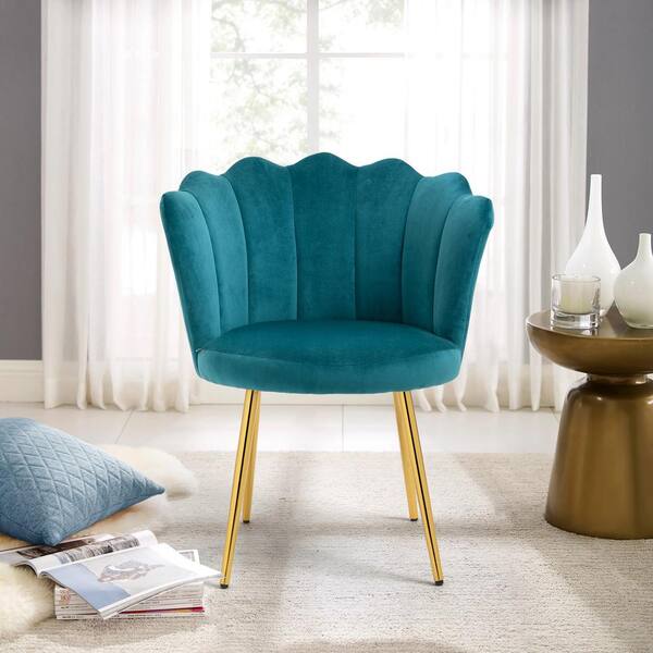 teal chair velvet