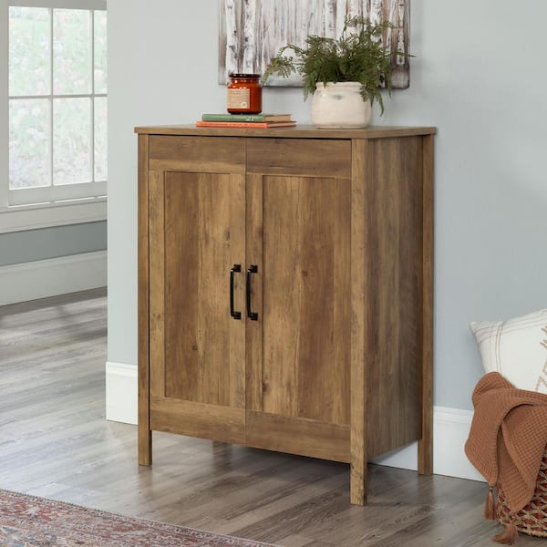 Select Rural Pine Finish 38 in. Storage Cabinet with Adjustable Shelves