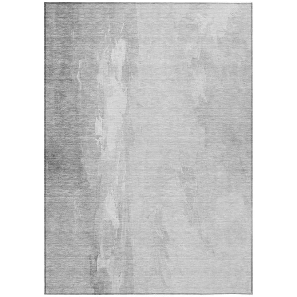 Chantille Machine Washable Indoor/Outdoor Abstract ACN1844 Gray 3 ft. x 5 ft. Accent Rug