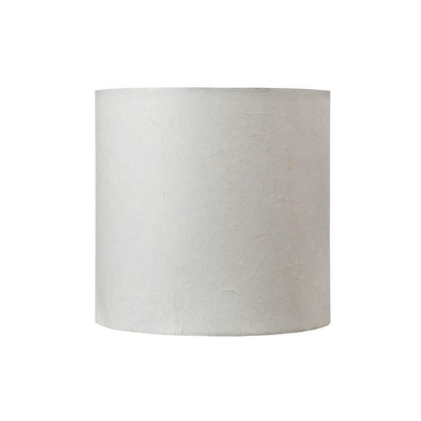 8 in. x 8 in. Off White Drum/Cylinder Lamp Shade