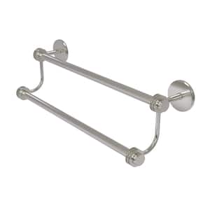 Satellite Orbit Two 30 in. Double Towel Bar with Dotted Accent in Satin Nickel
