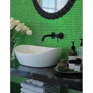 Skosh Glossy Forest Green 11.6 in. x 11.6 in. Glass Mosaic Wall and Floor Tile (18.69 sq. ft./case) (20-pack)