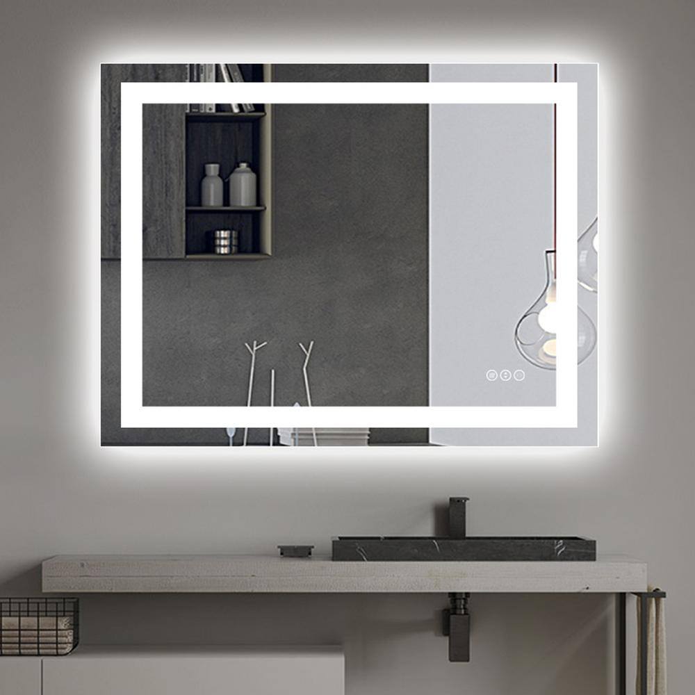 ExBrite Exbritre 36 in. W x 28 in. H Rectangular Frameless AntiFog