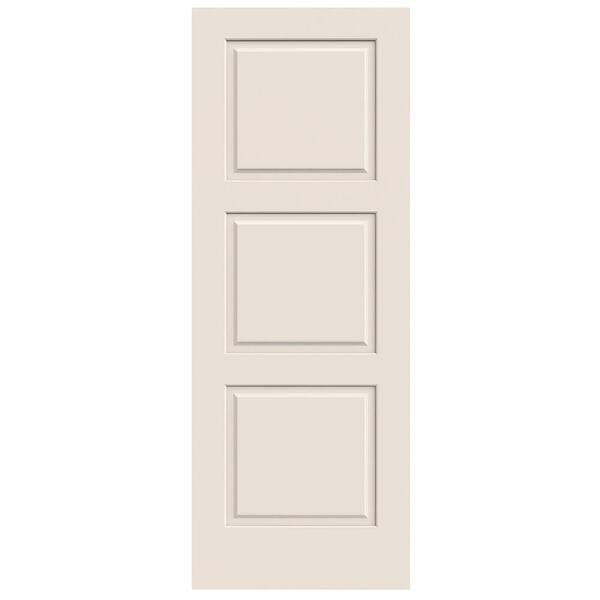 JELD-WEN 30 in. x 80 in. Primed C3000 3-Panel Solid Core Premium Composite Interior Door Slab