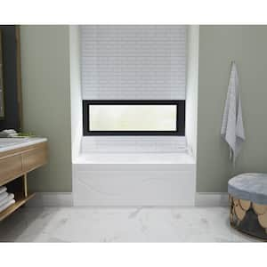 Aqua Eden Margaret 60 in. Acrylic Right-Hand Drain Rectangular Alcove Bathtub in White