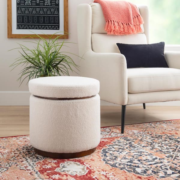 Extra Large Round 60 Ottoman (Handcrafted in NJ) - ModernLineFurniture®