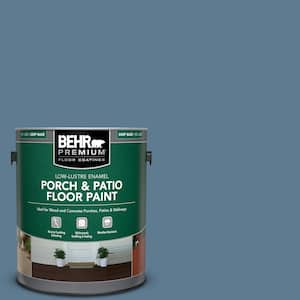 1 gal. #MS-78 Bleached Denim Low-Lustre Enamel Interior/Exterior Porch and Patio Floor Paint
