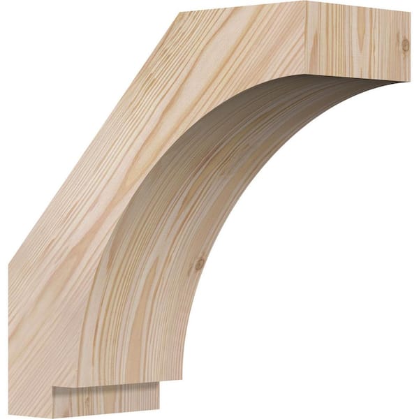 Ekena Millwork 5 1/2"W x 14"D x 14"H Imperial Smooth Knee Brace, Douglas Fir