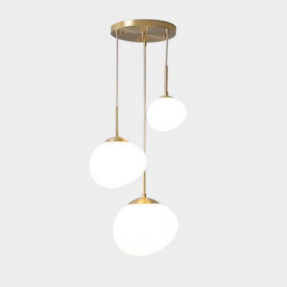 有名ブランド HOMLUX Shade Glass Frosted with Light Pendant White 3-Light その他