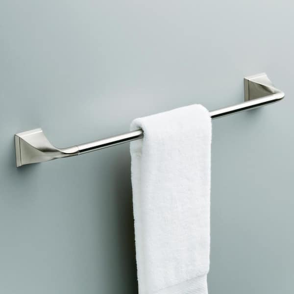 Everly 18 in. Wall Mount Towel Bar Bath Hardware Accessory in Brushed Nickel