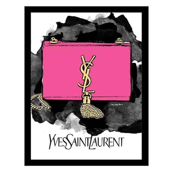 VENICE BEACH Collections High Fashion Designer Handbag by Fairchild Paris 1 Piece Framed Graphic Print Abstract Poster Art Print 18 in. x 14 in.