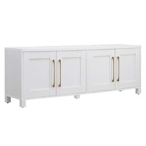 Chabot 68 in. White TV Stand Fits TV's up to 75 in.