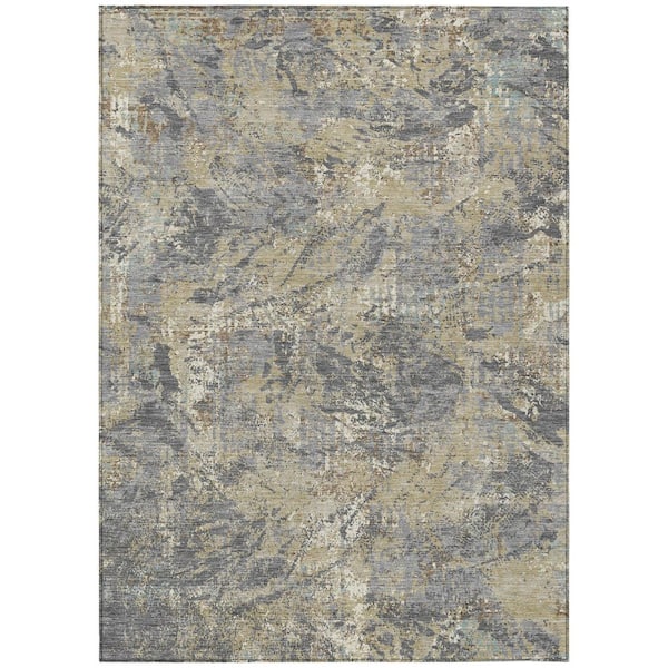 Chantille Machine Washable Indoor/Outdoor Abstract ACN2779 Gray 10 ft. x 14 ft. Area Rug