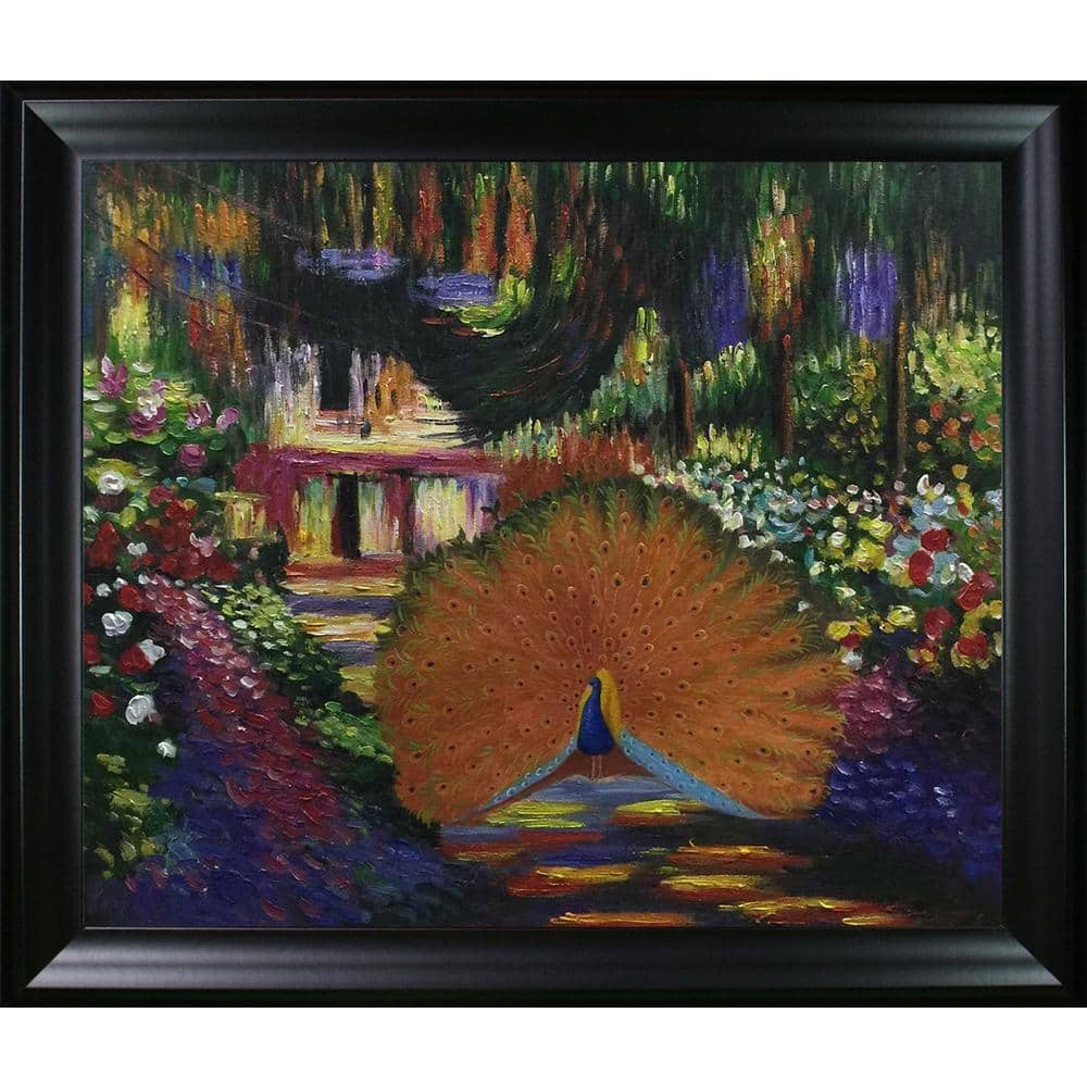 LA PASTICHE Peacock In The Artist's Garden By Originals Black Matte ...