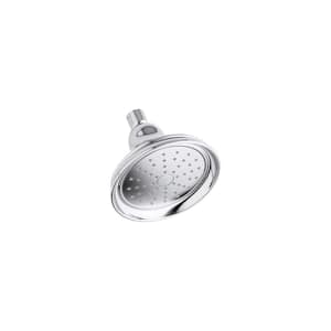 Bancroft 1-Spray 5.9 in. Single Wall Mount Fixed Shower Head in Polished Chrome