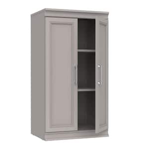 Modular Storage 21.38 in. W Smoky Taupe Reach-In Tower Wall Mount 3-Shelf Wood Closet System