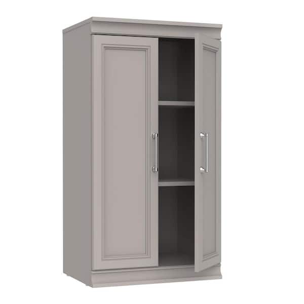 ClosetMaid Modular Storage 21.38 in. W Smoky Taupe Reach-In Tower Wall Mount 3-Shelf Wood Closet System