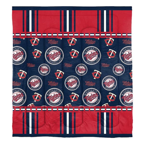 Unbranded Rotary 5-Piece Multi-Colored Minnesota Twins Full Size Bed in a Bag Set