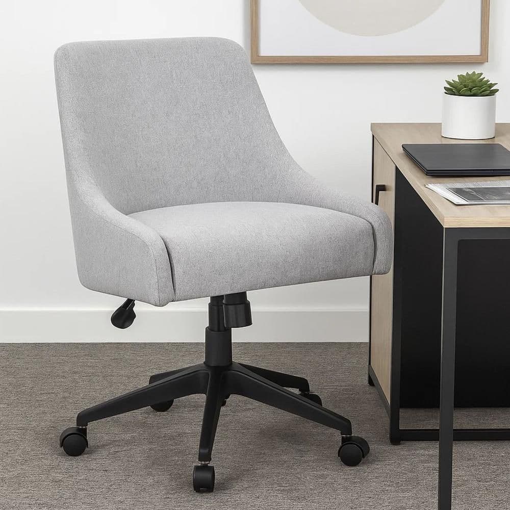 Boki Fabric Swivel Task Chair in Gray and Black without Arms price history on PriceWatchPro