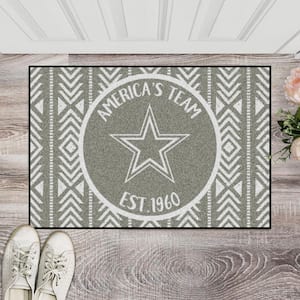 Dallas Cowboys Southern Style Gray 1.5 ft. x 2.5 ft. Starter Area Rug