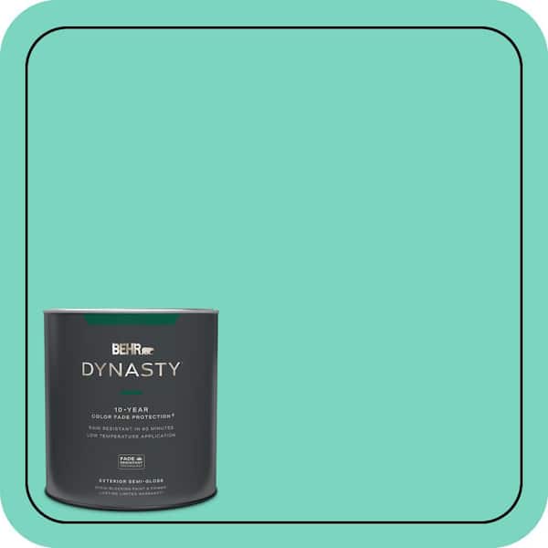 BEHR DYNASTY 1 qt. #P430-3 Green Parakeet Semi-Gloss Enamel Exterior Stain-Blocking Paint & Primer