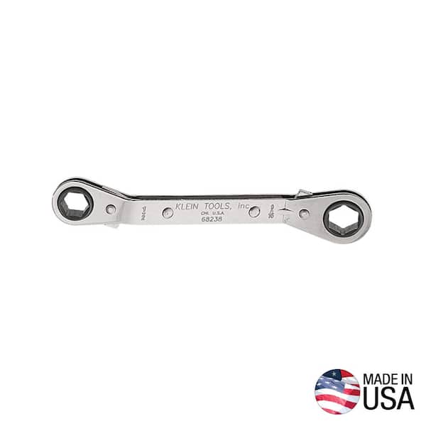 Klein Tools 1/2 in. x 9/16 in. Fully Reversible Ratcheting Offset Box Wrench