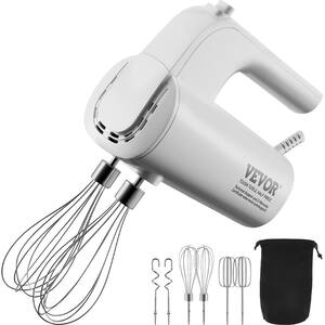 VEVOR 250W 5-Speed Electric Hand Mixer Portable Electric Handheld Mixer Baking Supplies for Whipping Mixing Egg White