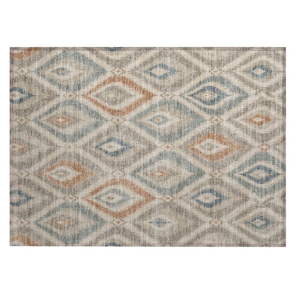 Chantille Machine Washable Indoor/Outdoor Abstract ACN3072 Taupe 2 ft. x 3 ft. Accent Rug