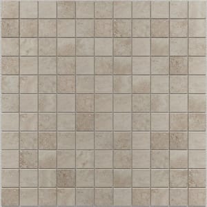 Tufo 12in.x12in.Taupe Matte Mosaic Porcelain Wall and Floor Tile (7.68 sq.ft/case)