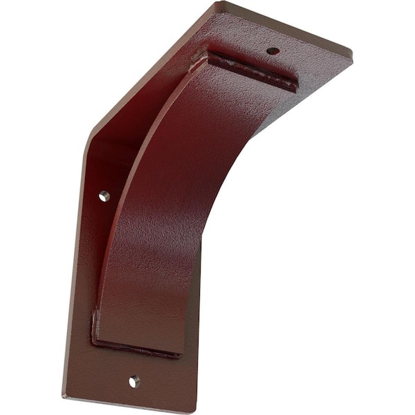 Ekena Millwork 3 in. x 6 in. x 6 in. Hammered Bright Red Morris Steel Bracket