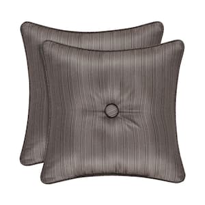 Antonia Mink Polyester 16" Square Decorative Throw Pillow 16X16"