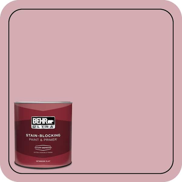 BEHR ULTRA 1 qt. #S130-3 Ballet Rose Extra Durable Flat Interior Paint & Primer
