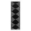 nuLOOM Black 2 ft. 6 in. x 6 ft. Bria Moroccan Shag Tasseled Runner Rug GCDI09E-2606