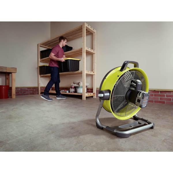 RYOBI - ONE+ 18V Hybrid 18 in. Air Cannon Drum Fan