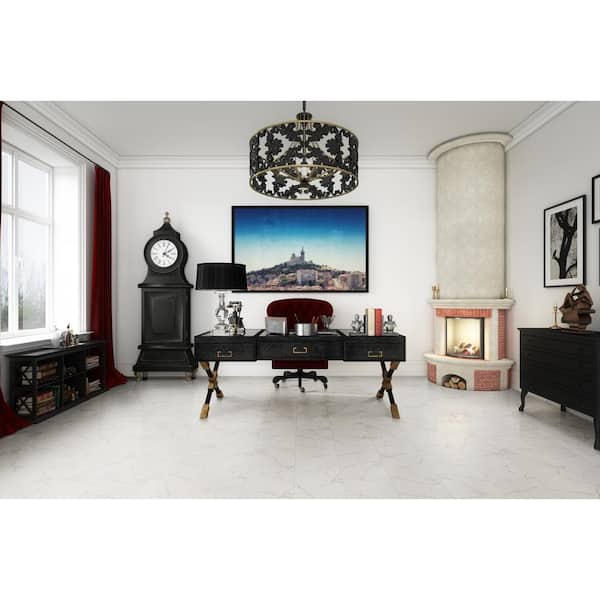 Leonardo Venato 12 in. x 24 in. Polished Porcelain Stone Look Floor and Wall Tile (12 sq. ft./Case)
