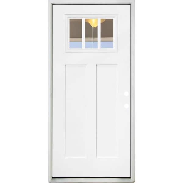 Steves &amp; Sons 36 in. x 80 in. Legacy 3 Lite Toplite Clear