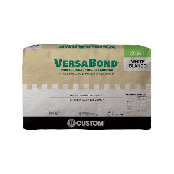 Custom Building Products VersaBond 50 lb. White Fast-Setting Professional Thinset Mortar
