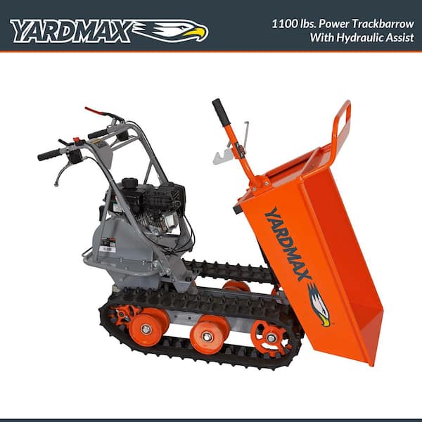 YARDMAX YD4103 Power Wheelbarrow 660lb. Capacity Briggs CR950 6.5 hp 208cc YD4103