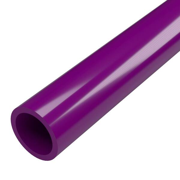 Formufit 1-1/4 in. x 5 ft. Furniture Grade Sch. 40 PVC Pipe in Purple