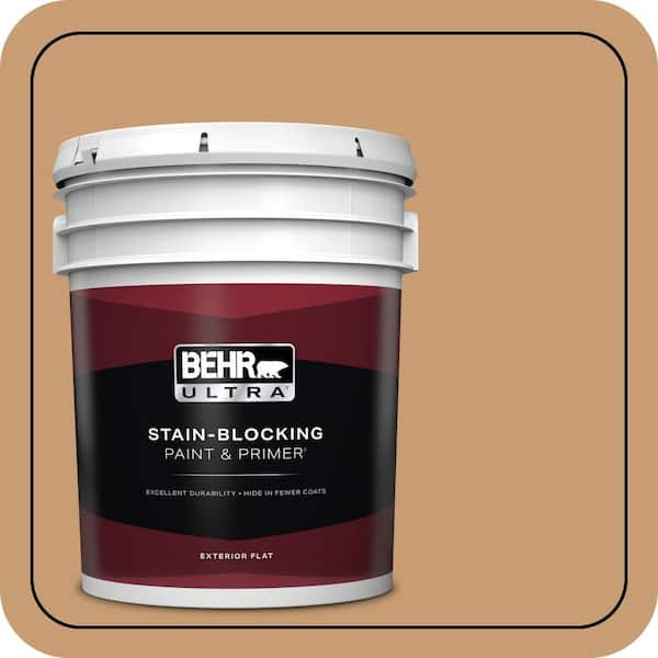 BEHR ULTRA 5 gal. #S270-5 Gingersnap Flat Exterior Paint & Primer