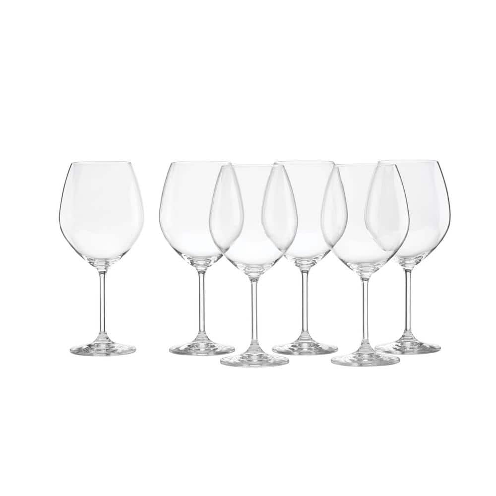 Tuscany Classics Clear European Crystal Red Wine Glass Set of 6