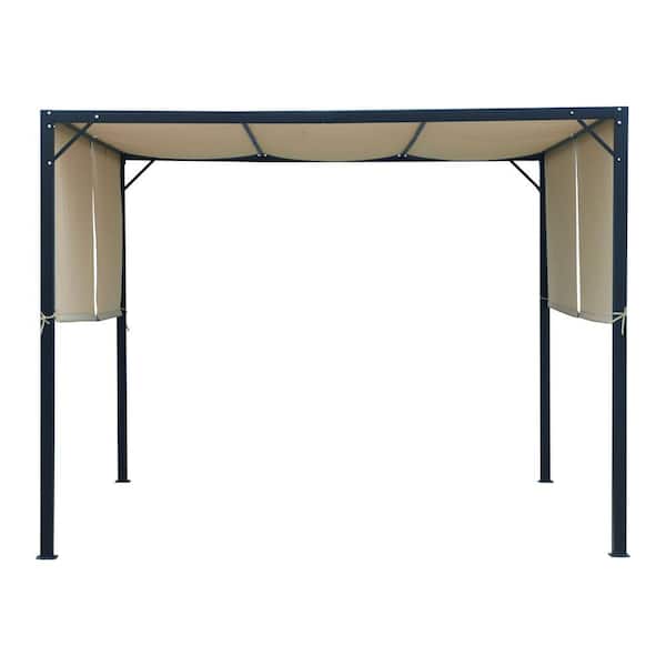 Tenleaf 9.5 ft. x 9.5 ft. Beige Patio Canopy Gazebo