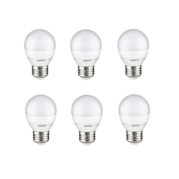 40-Watt Equivalent Frost Warm White G16 Dimmable LED Light Bulb (6-Pack)