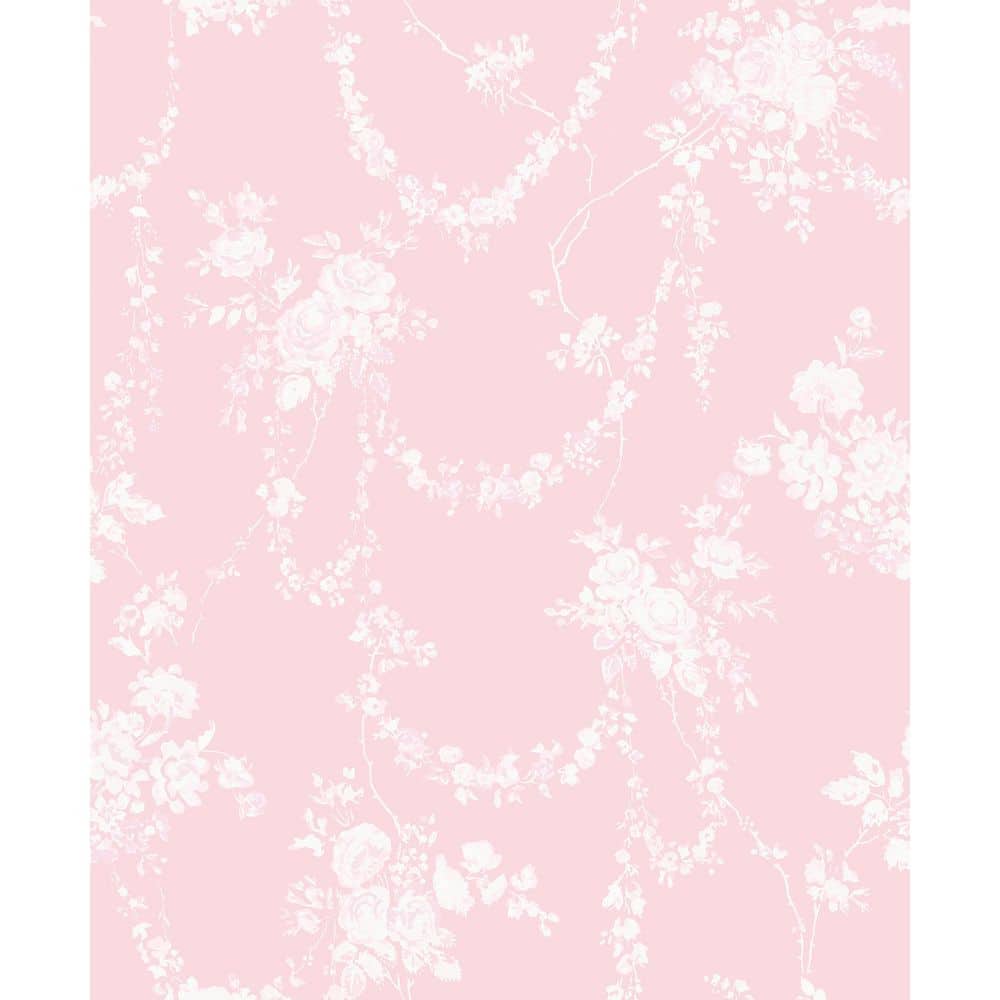 Chandelier Gates Easter Pink Floral Drape Wallpaper price history on PriceWatchPro