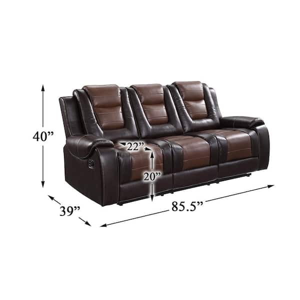 Reviews for Lazzara Danio 85.5in.W Straight Arm Faux Leather