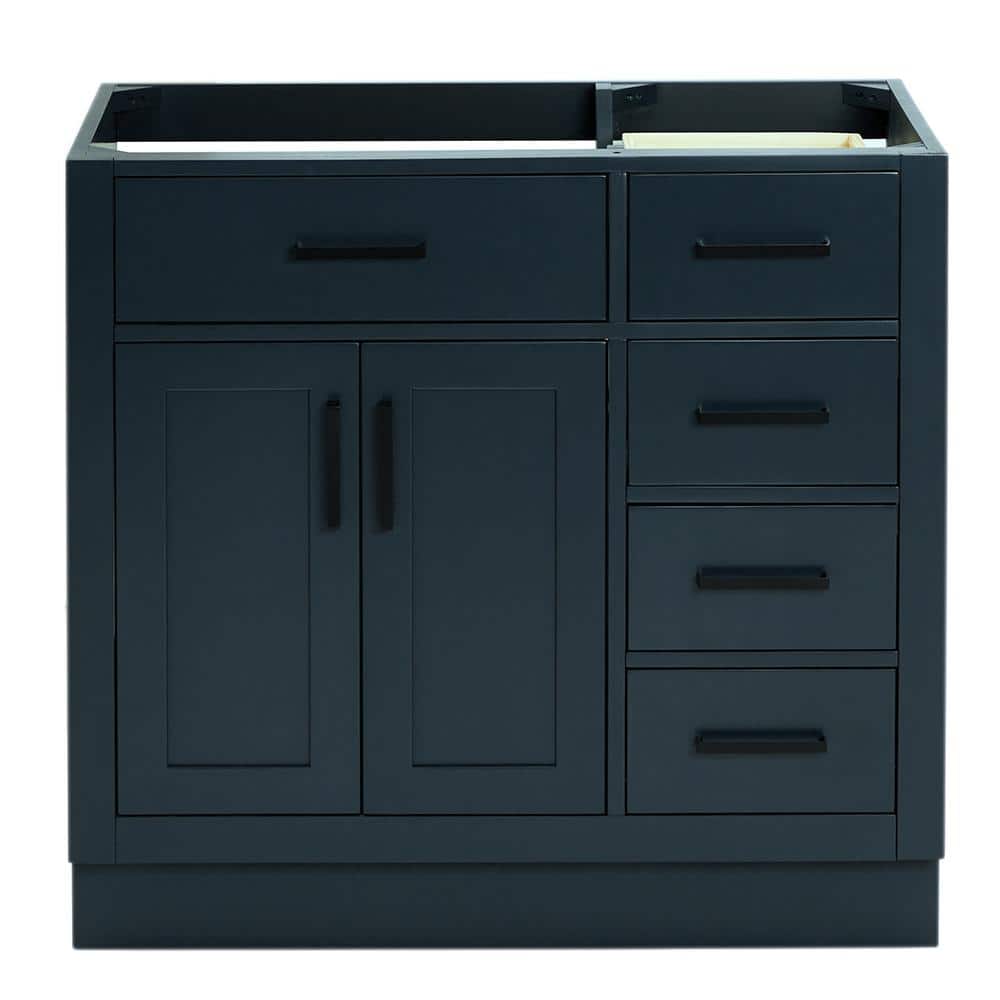 Hepburn 36 in. W x 21.5 in. D x 34.5 in. H Bath Vanity Cabinet without Top in Midnight Blue price history on PriceWatchPro