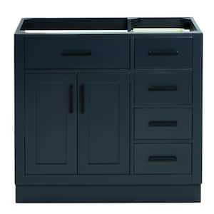 Hepburn 36 in. W x 21.5 in. D x 34.5 in. H Bath Vanity Cabinet without Top in Midnight Blue