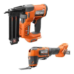 18V Brushless Cordless 2-Tool Combo Kit with 18-Gauge 2-1/8 in. Brad Nailer and Oscillating Multi-Tool (Tools Only)