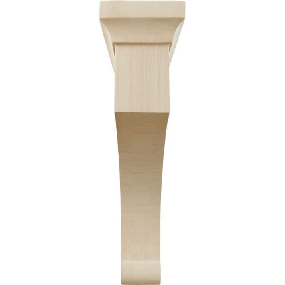Large Rubberwood Gomez Corbel Bracket, 10" Height